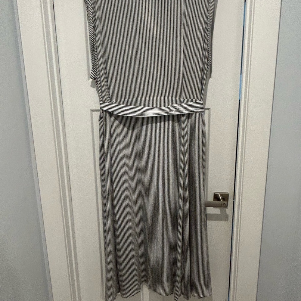 NWT Calvin Klein Women’s Plus Size 24 Striped Button Sleeveless Dress - Picture 13 of 13